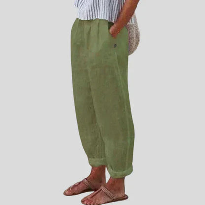 Soft-Line Trousers with Side Pockets