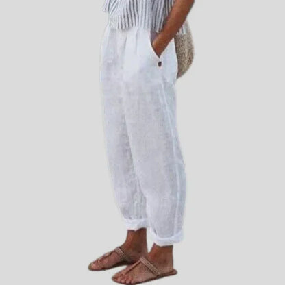 Soft-Line Trousers with Side Pockets