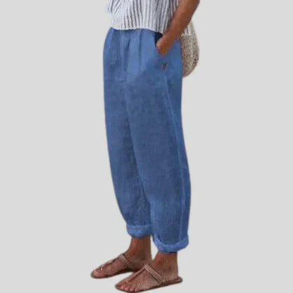 Soft-Line Trousers with Side Pockets