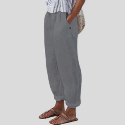 Soft-Line Trousers with Side Pockets