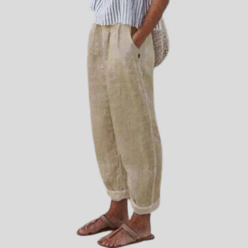 Soft-Line Trousers with Side Pockets