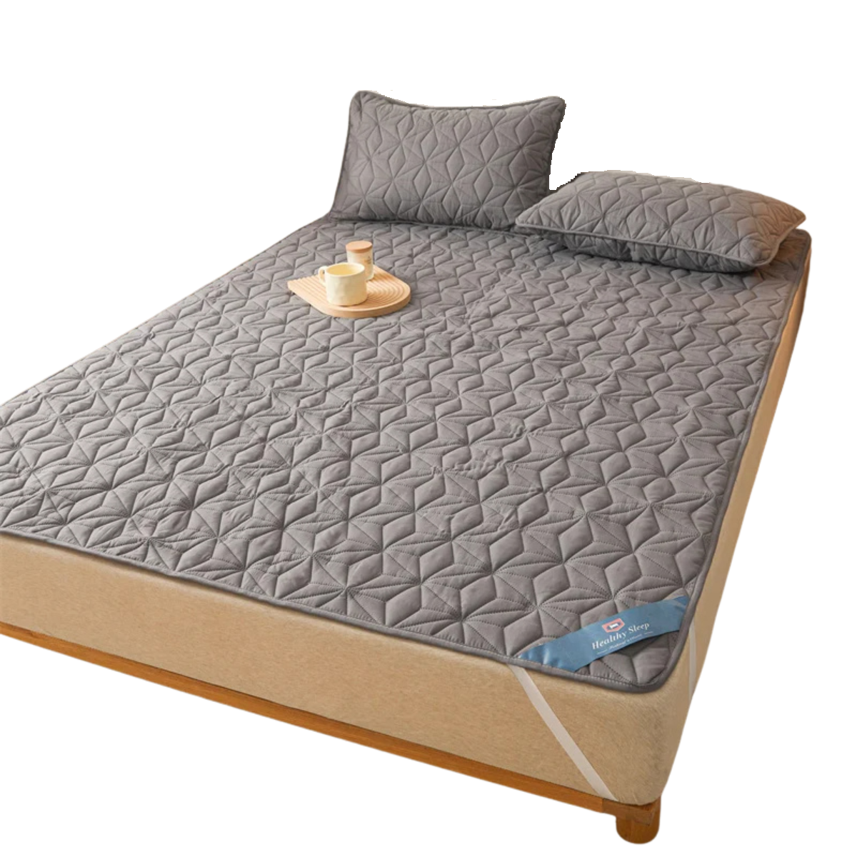 Winter Bed Cover - Quilted Waterproof Mattress Protector with Elastic