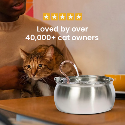 4L Smart Pet Water Dispenser with Stainless Steel Design