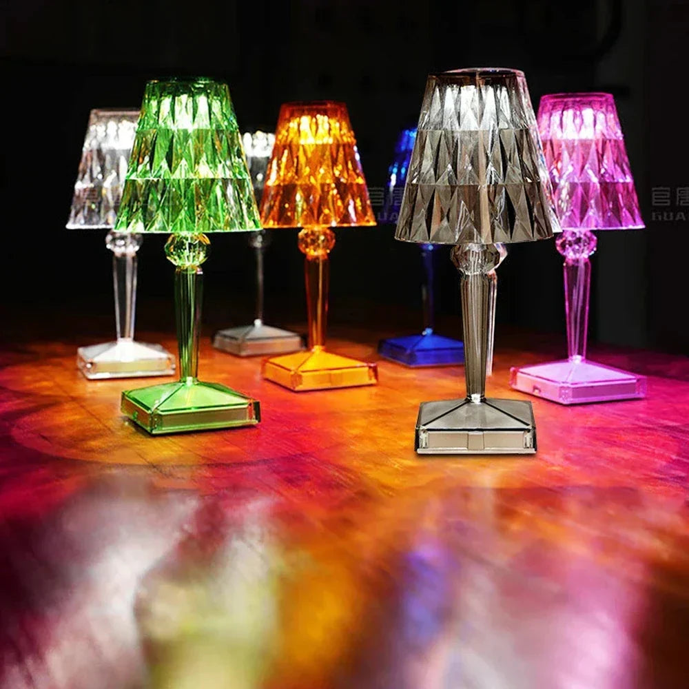 Artistic Acrylic Crystal Light – Dimmable, Energy-Saving for Home or Bedroom