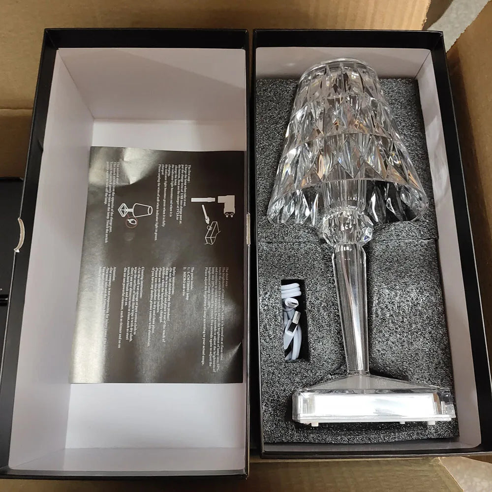 Artistic Acrylic Crystal Light – Dimmable, Energy-Saving for Home or Bedroom