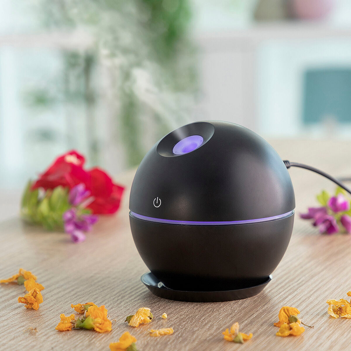 Compact Aromatherapy Diffuser | 130ml Ultrasonic with LED Lights