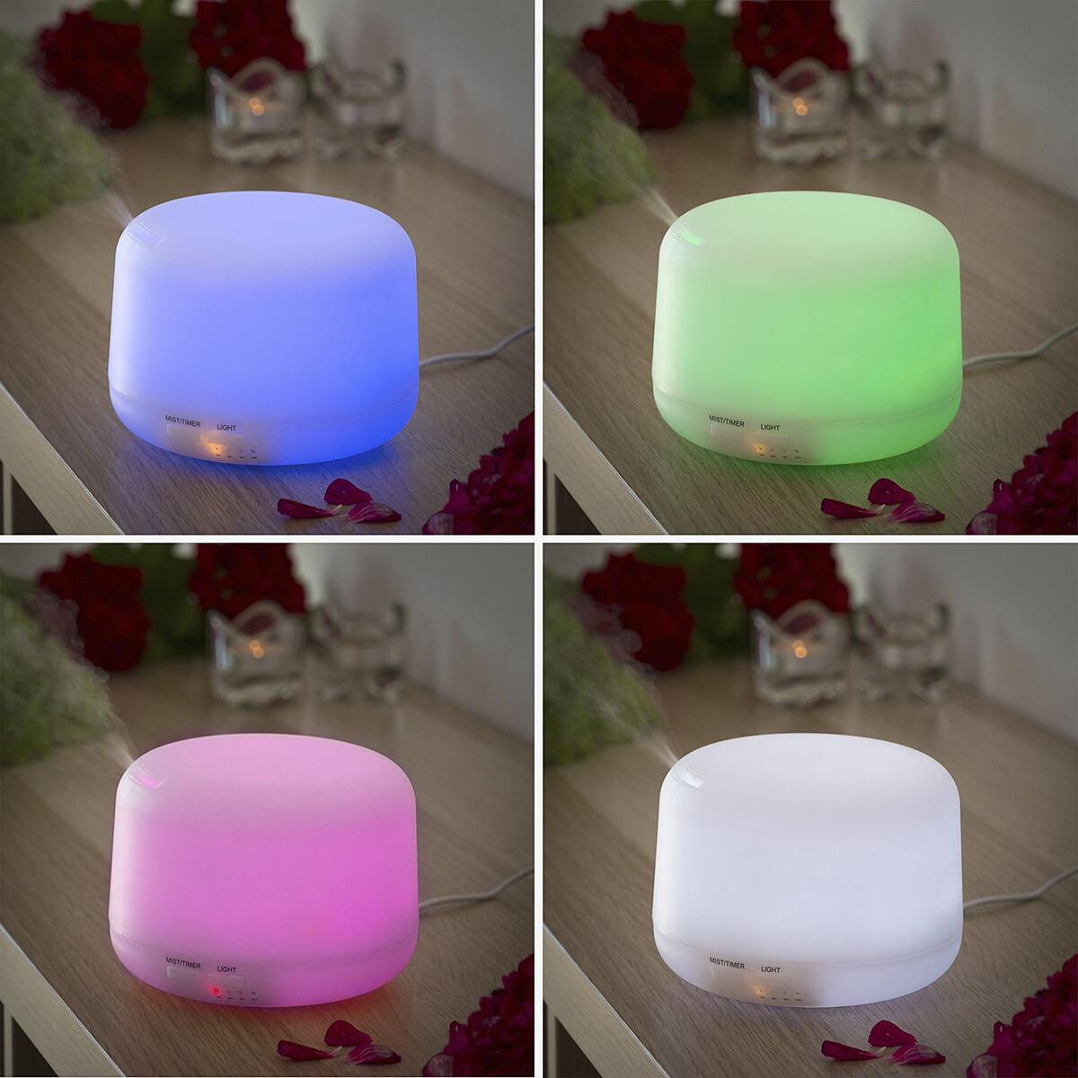 Serenity Mist | 400 ml Humidifier with LED Lighting & 15 Modes