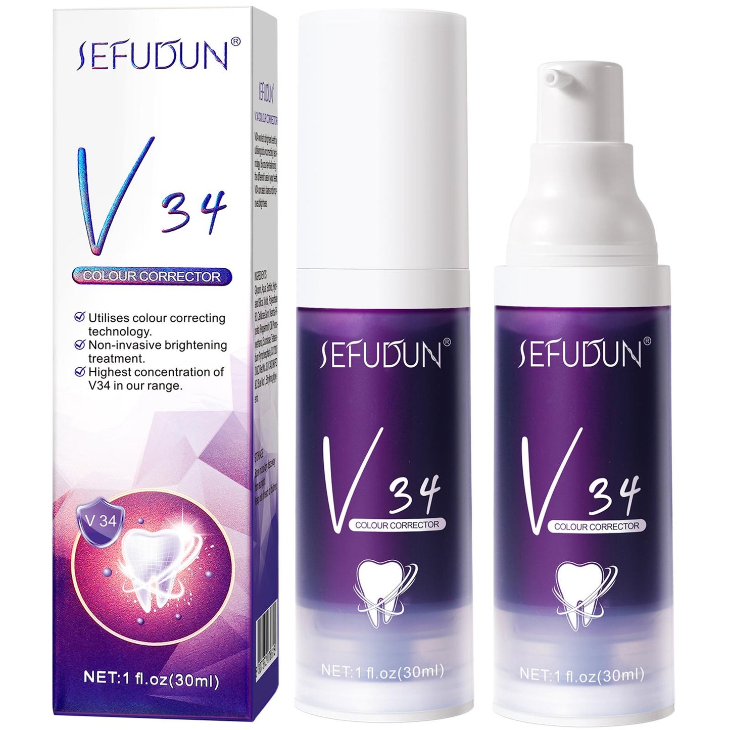 UltraBright Smile Enhancer - Color Correction Toothpaste