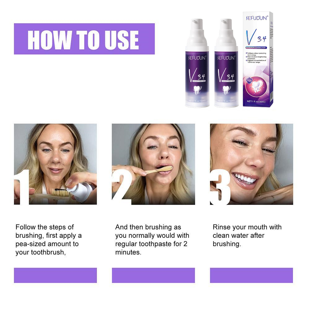 UltraBright Smile Enhancer - Color Correction Toothpaste