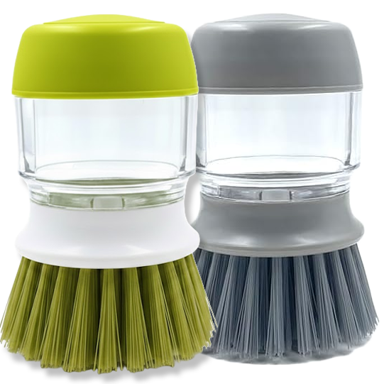 Dishwashing Brush with Soap Dispenser | Effortless Kitchen Cleaning Tool