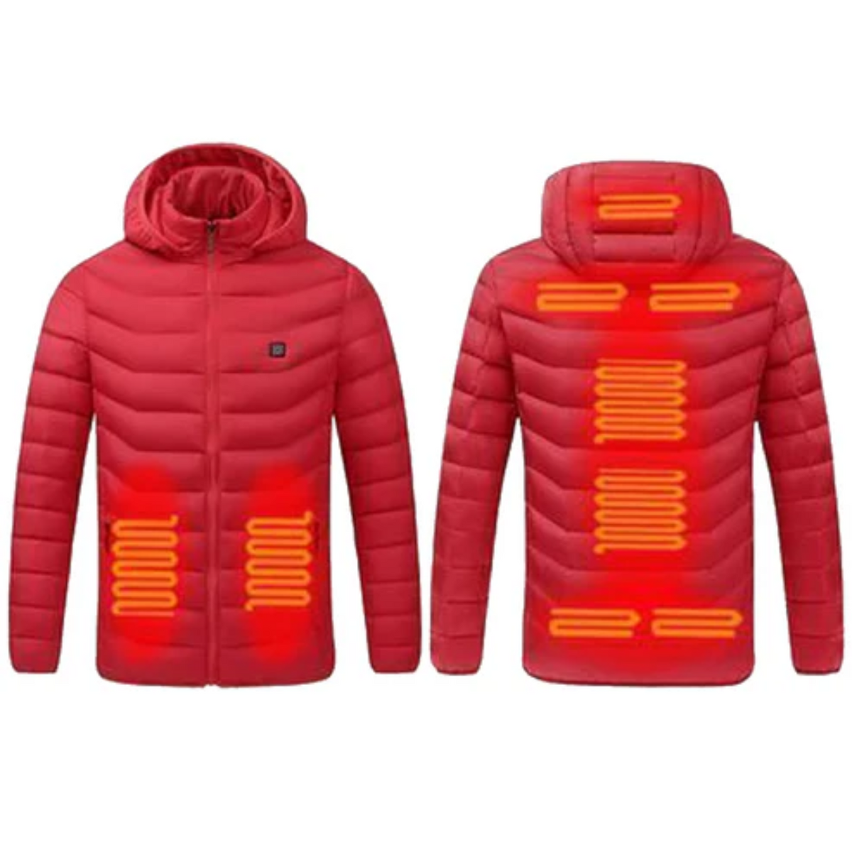 Heated Reversible Jacket for Unisex - Electric Warmth Wear