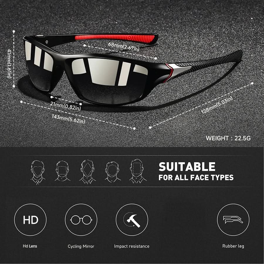 Lightweight Sports Sunglasses for Enhanced Clarity Outdoors