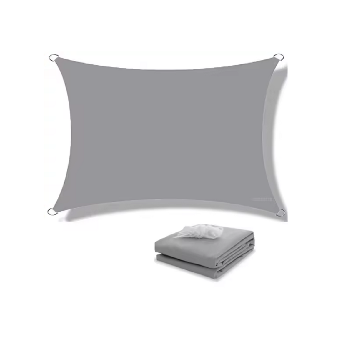 Water-Resistant Shade Sail made of Lightweight Polyester