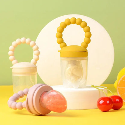 Smart Baby Food Feeder with Teething Ring - BPA Free