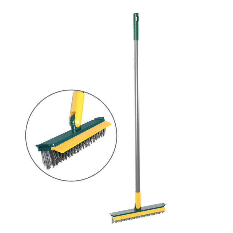 Dual-Function Floor Scrubber with Ergonomic Handle