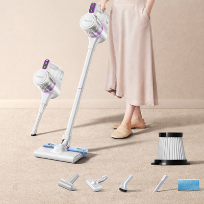 Lightweight 2-in-1 Cordless Vacuum with Rechargeable Handheld and LED Display