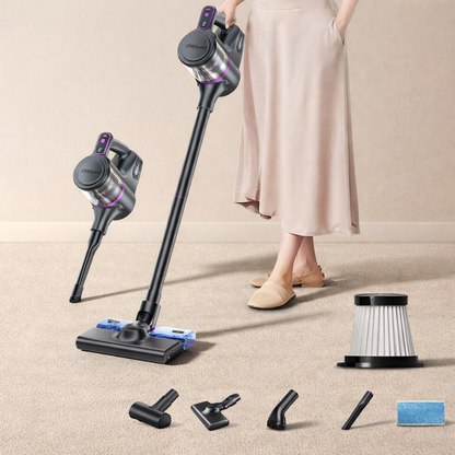 Lightweight 2-in-1 Cordless Vacuum with Rechargeable Handheld and LED Display