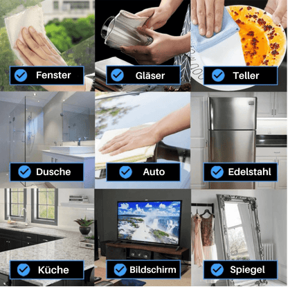 Soft Touch Cleaning Cloth – Streak-Free for Glass, Mirrors & Stainless Steel