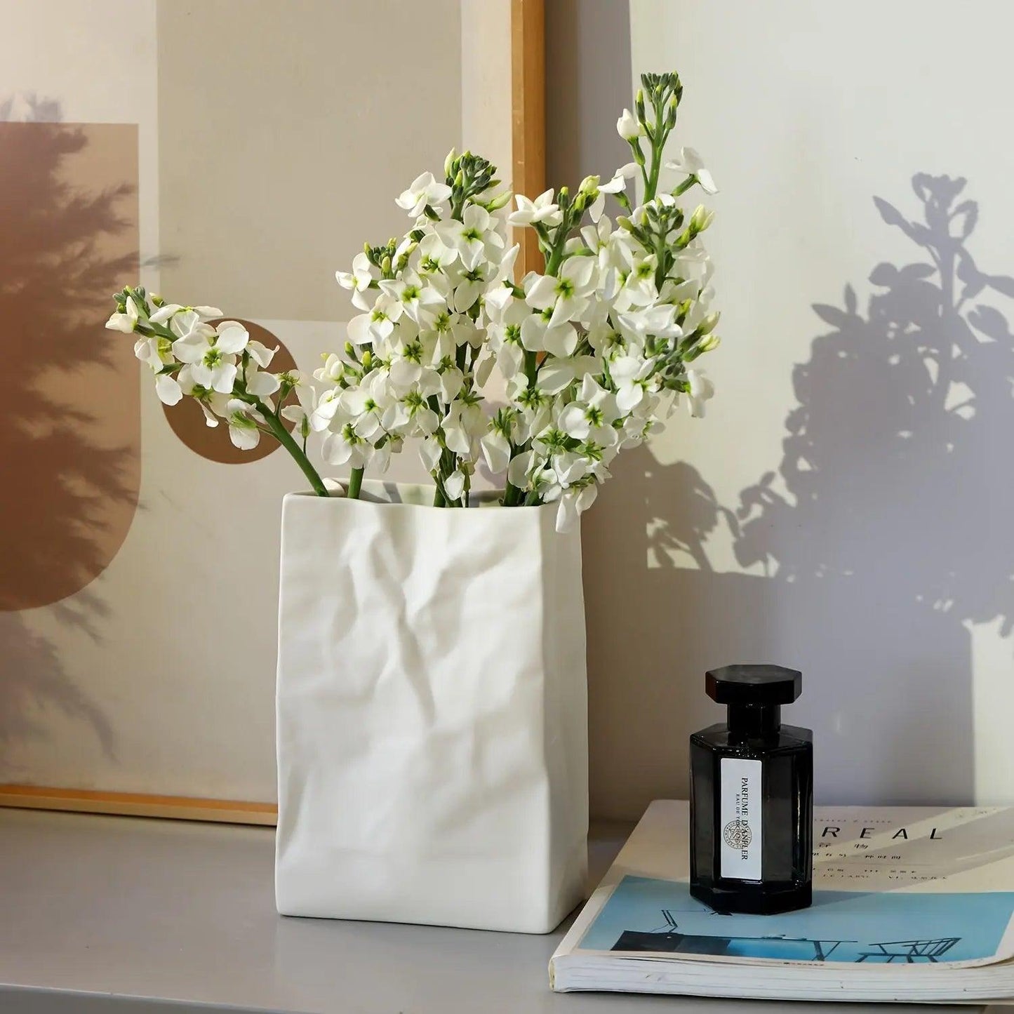 Modern Paper Vase for Decorative Arrangements