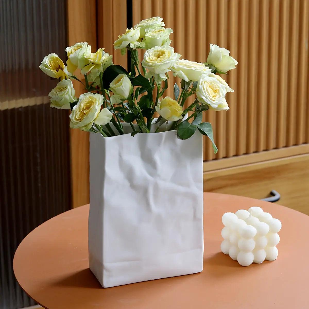 Modern Paper Vase for Decorative Arrangements