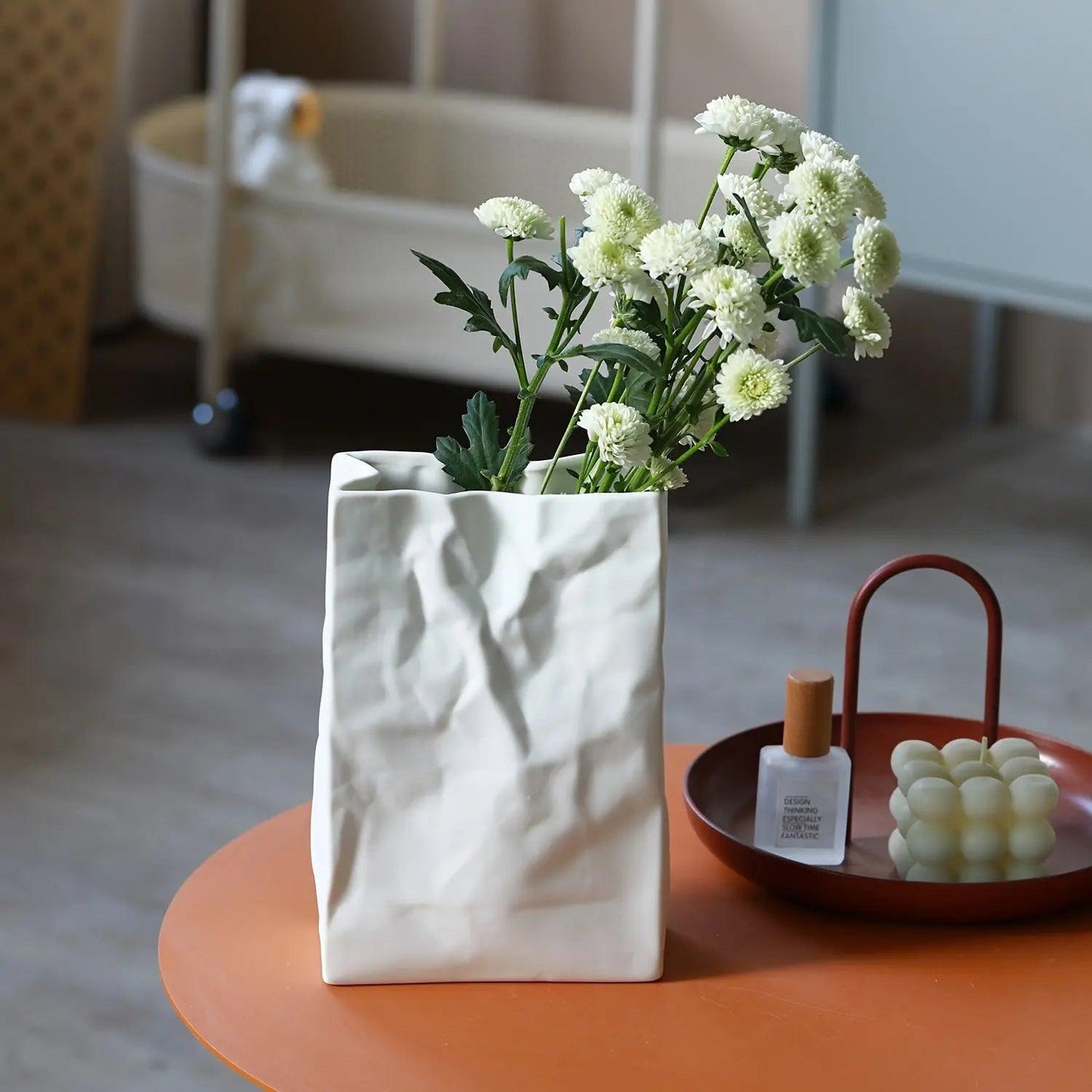 Modern Paper Vase for Decorative Arrangements