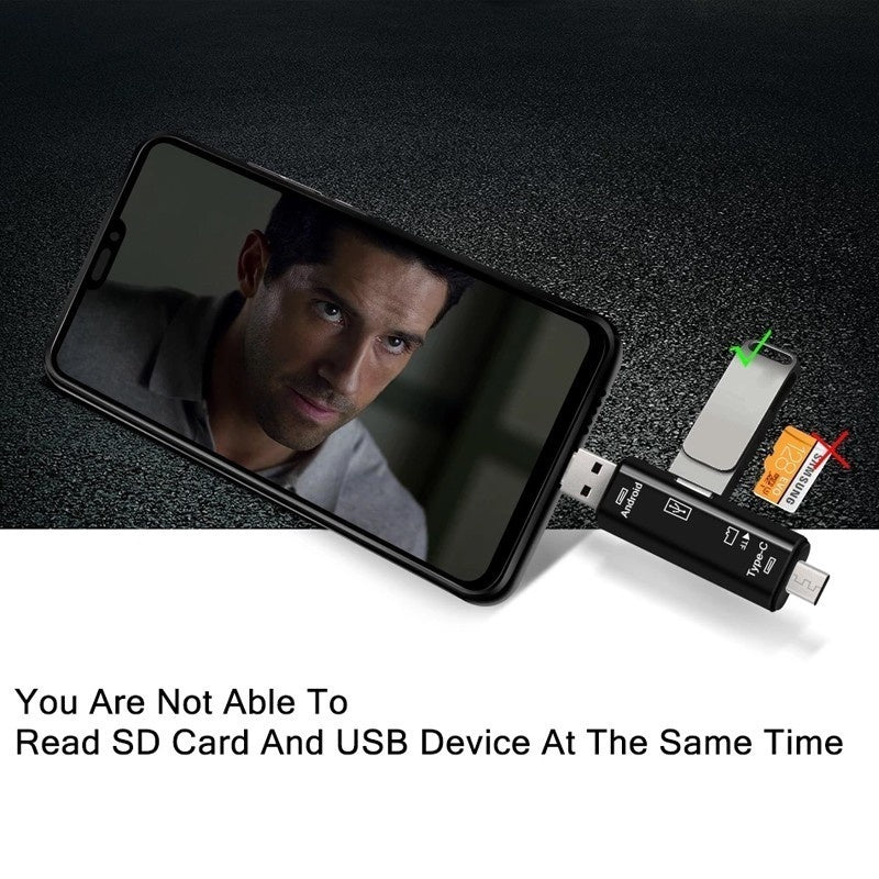 All-in-One 5-Function Memory Card Reader with 32 GB Card