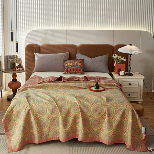 LunaSoft Reversible Cotton Summer Throw