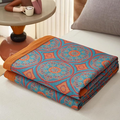 LunaSoft Reversible Cotton Summer Throw