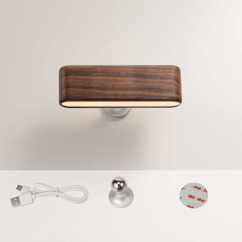 EcoCharge Wood Hub – Where Style Meets Effortless 360° Power and Light Control