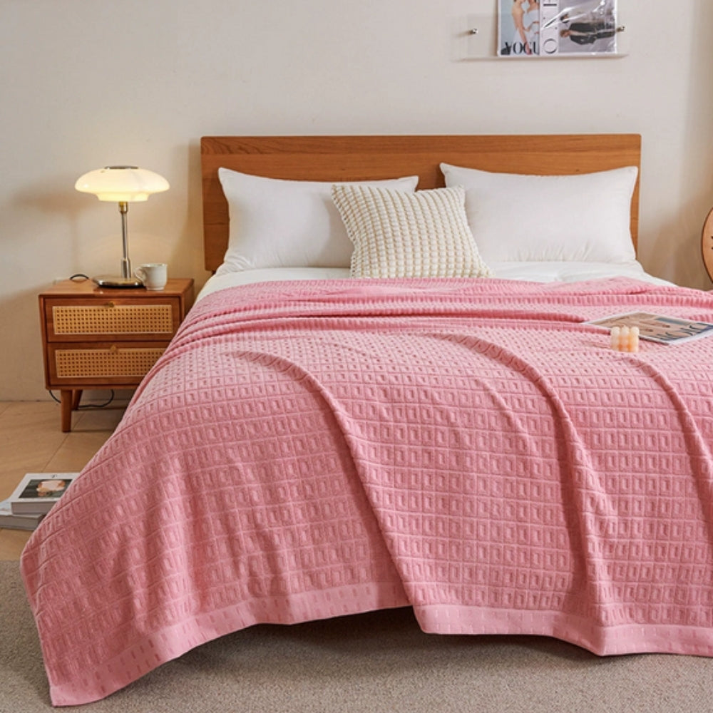 Breezy Cotton Summer Throw Blanket for Cozy Comfort