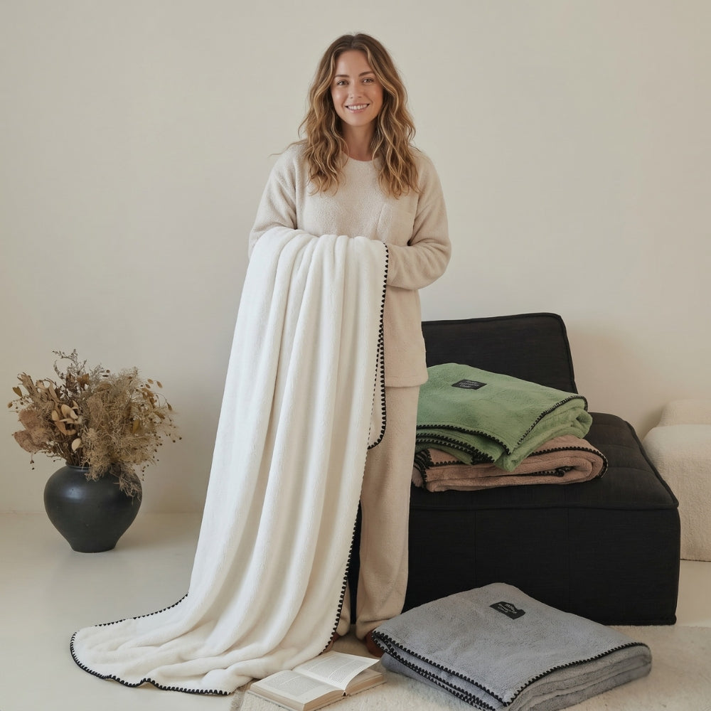CozyNest Deluxe Plush Winter Throw