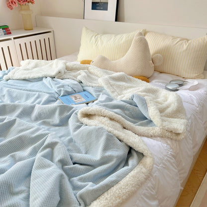 Blissful Bloom Embossed Sherpa Throw