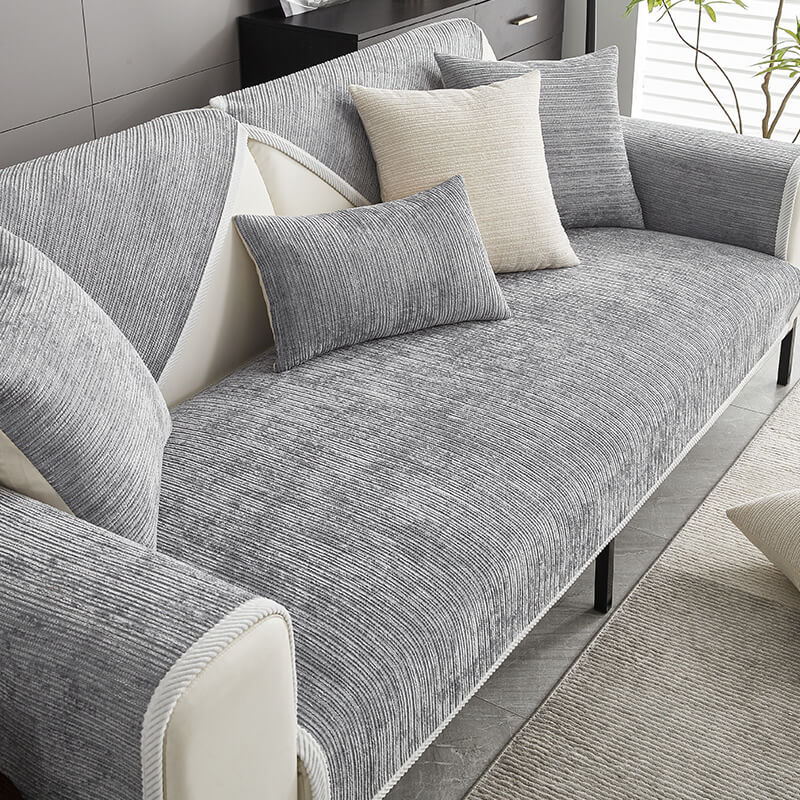 Luxe Anti-Scratch Sofa Cover – Chenille Protection for Pets