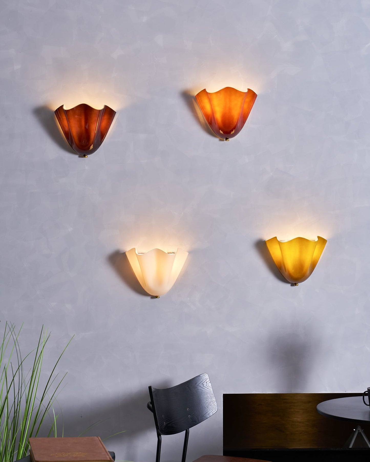 Elegant Home Wall Lights with Petal Design