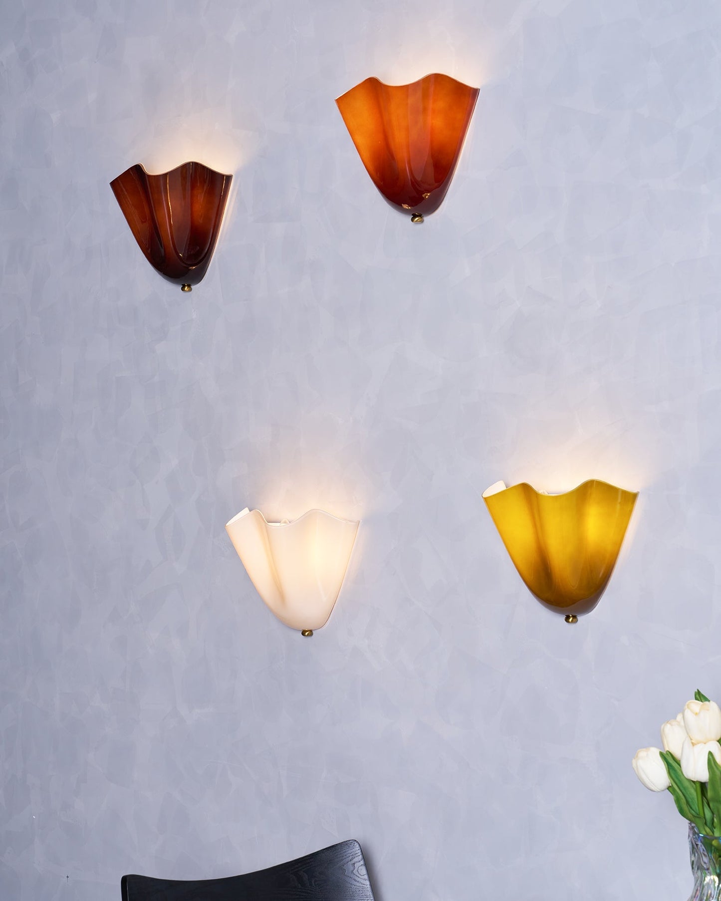 Elegant Home Wall Lights with Petal Design