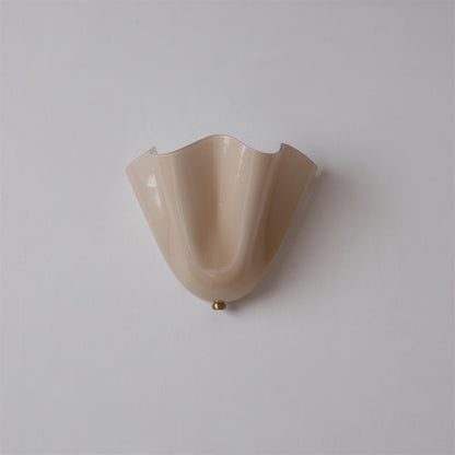 Wall-Mounted Ambient Light with Curved Petal Design