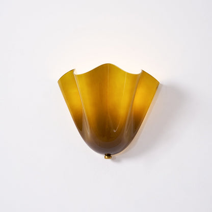 Wall-Mounted Ambient Light with Curved Petal Design