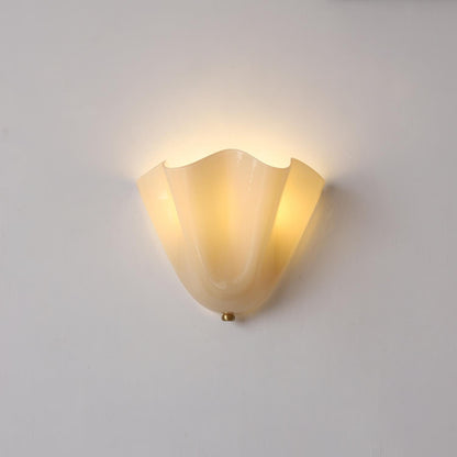 Wall-Mounted Ambient Light with Curved Petal Design