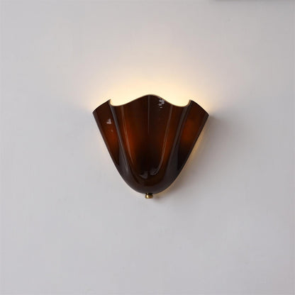 Wall-Mounted Ambient Light with Curved Petal Design