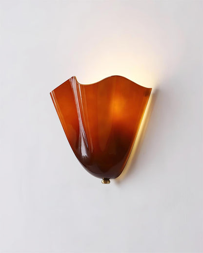 Wall-Mounted Ambient Light with Curved Petal Design