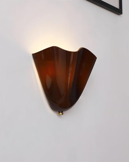 Wall-Mounted Ambient Light with Curved Petal Design