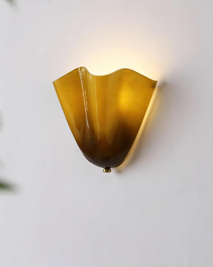 Wall-Mounted Ambient Light with Curved Petal Design