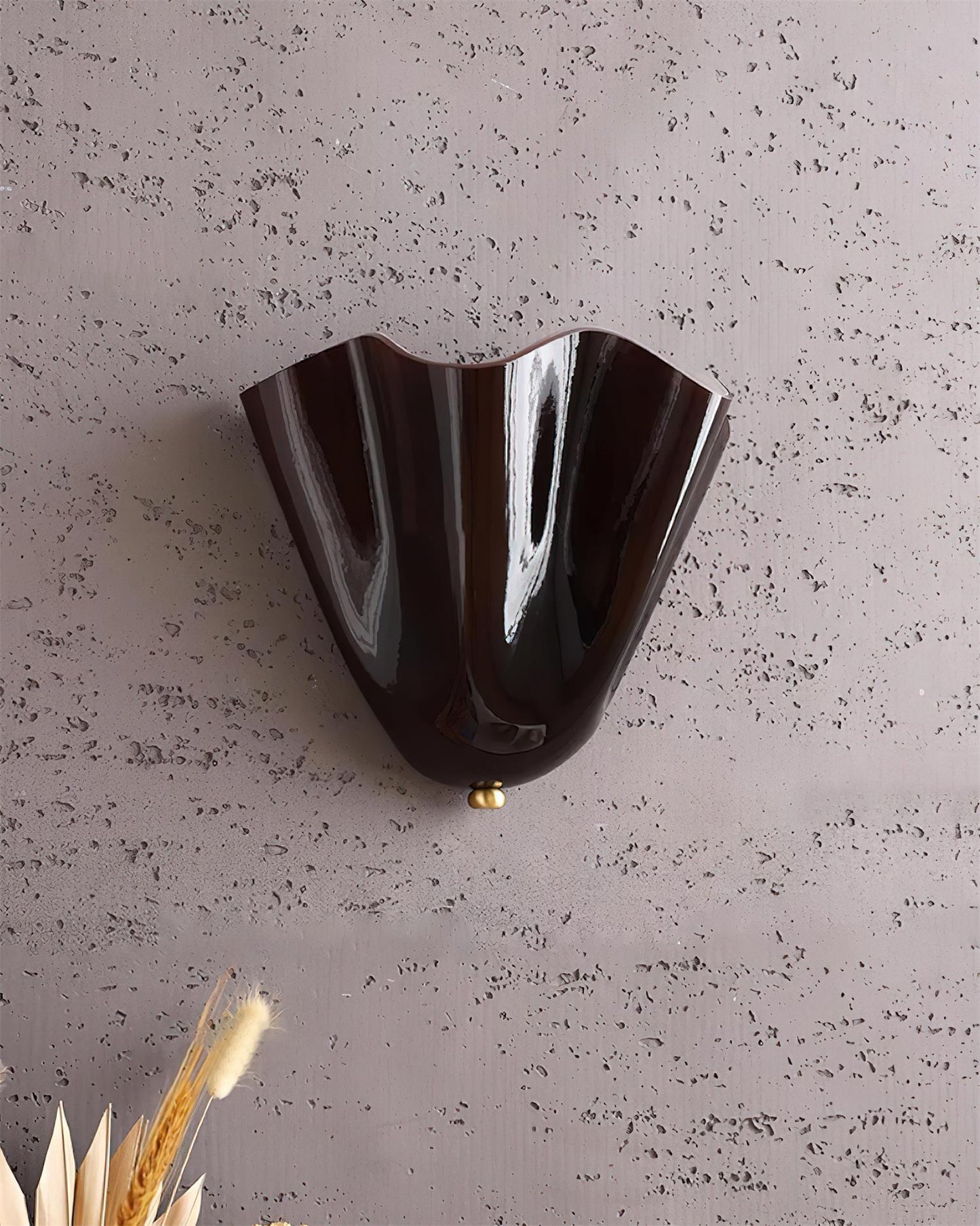 Wall-Mounted Ambient Light with Curved Petal Design