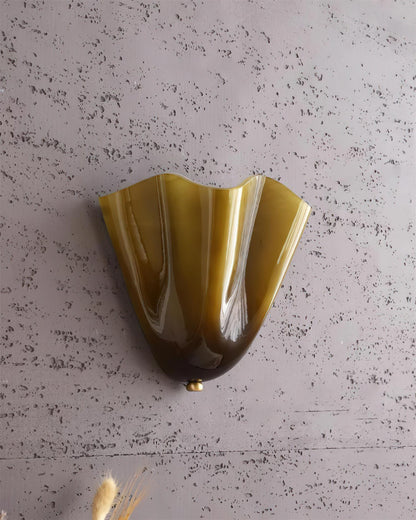 Wall-Mounted Ambient Light with Curved Petal Design