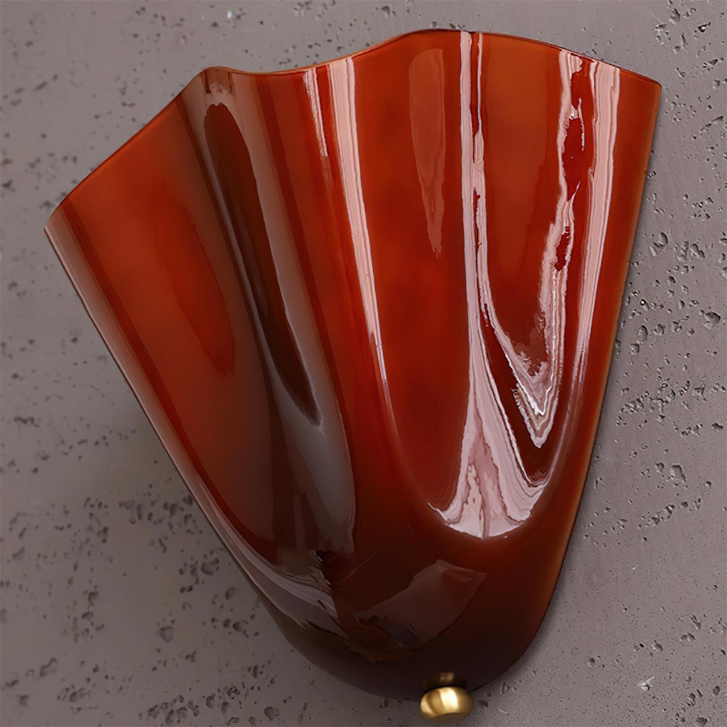 Wall-Mounted Ambient Light with Curved Petal Design