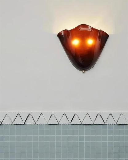 Wall-Mounted Ambient Light with Curved Petal Design
