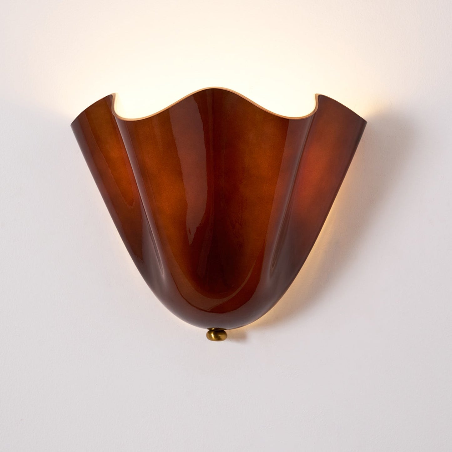 Wall-Mounted Ambient Light with Curved Petal Design