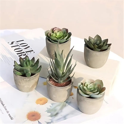 Evergreen Faux Succulent for Timeless Decor