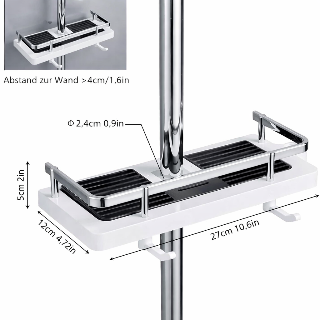 Adjustable Shower Organizer | No Drilling Required