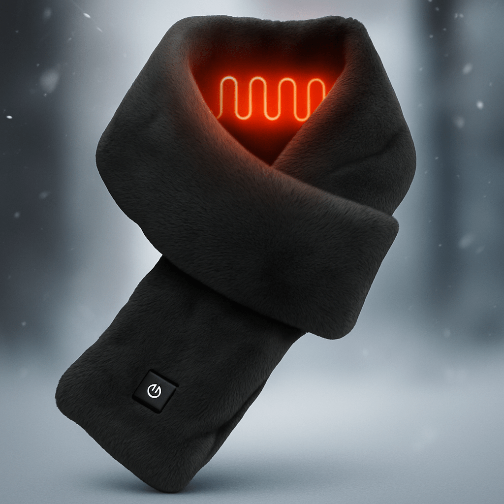 Heated Fleece Scarf – USB Thermal Scarf with 3 Heat Settings